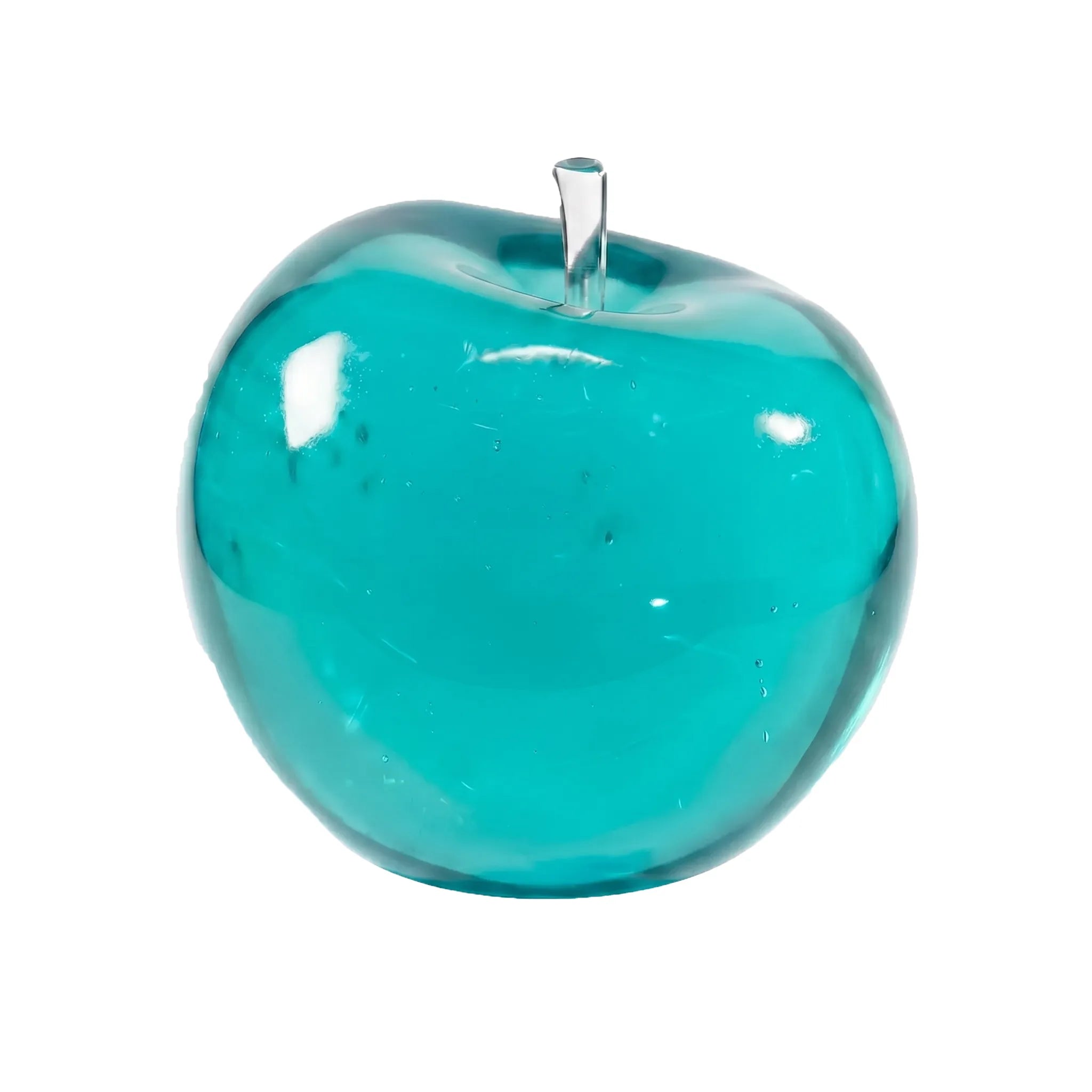 Blue apple squishy toy by MimiSquishy on white background