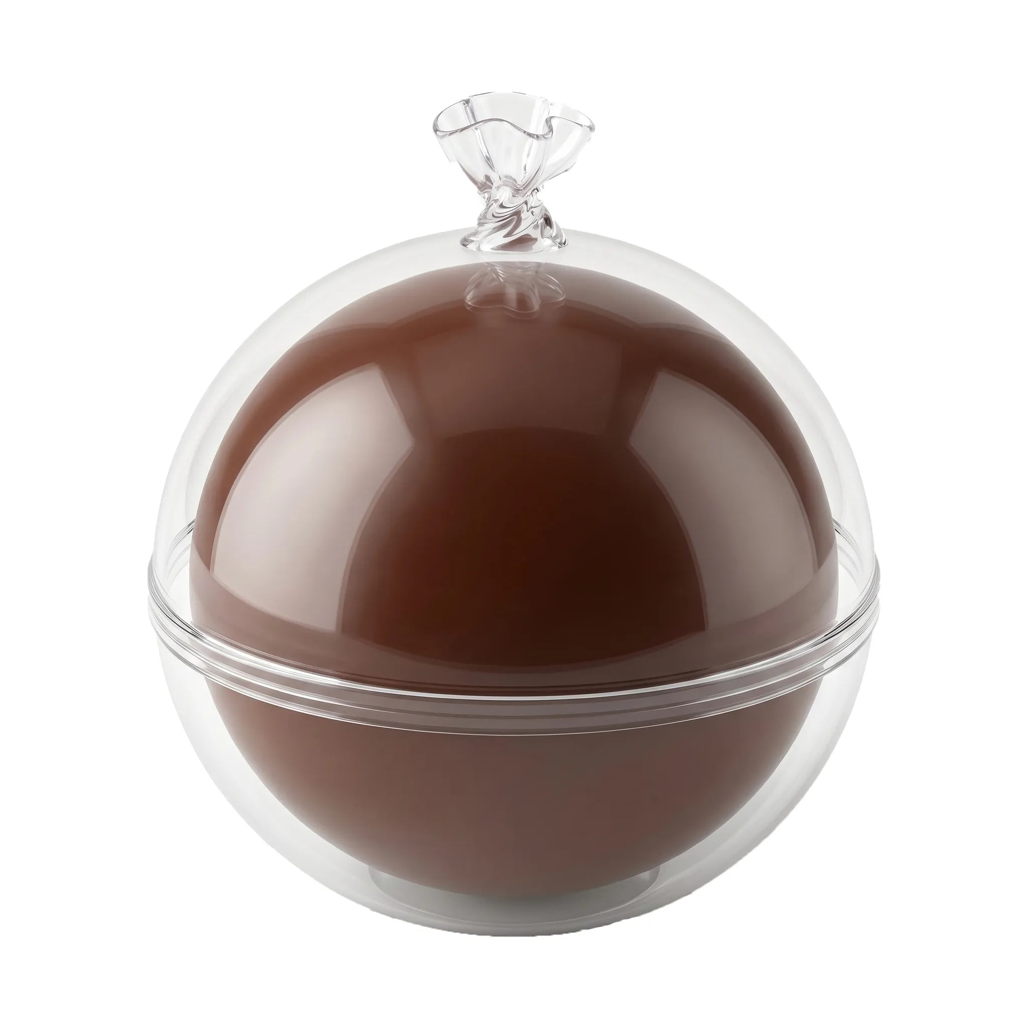 Cracking wax ball mint chocolate stress ball by MimiSquishy on white background