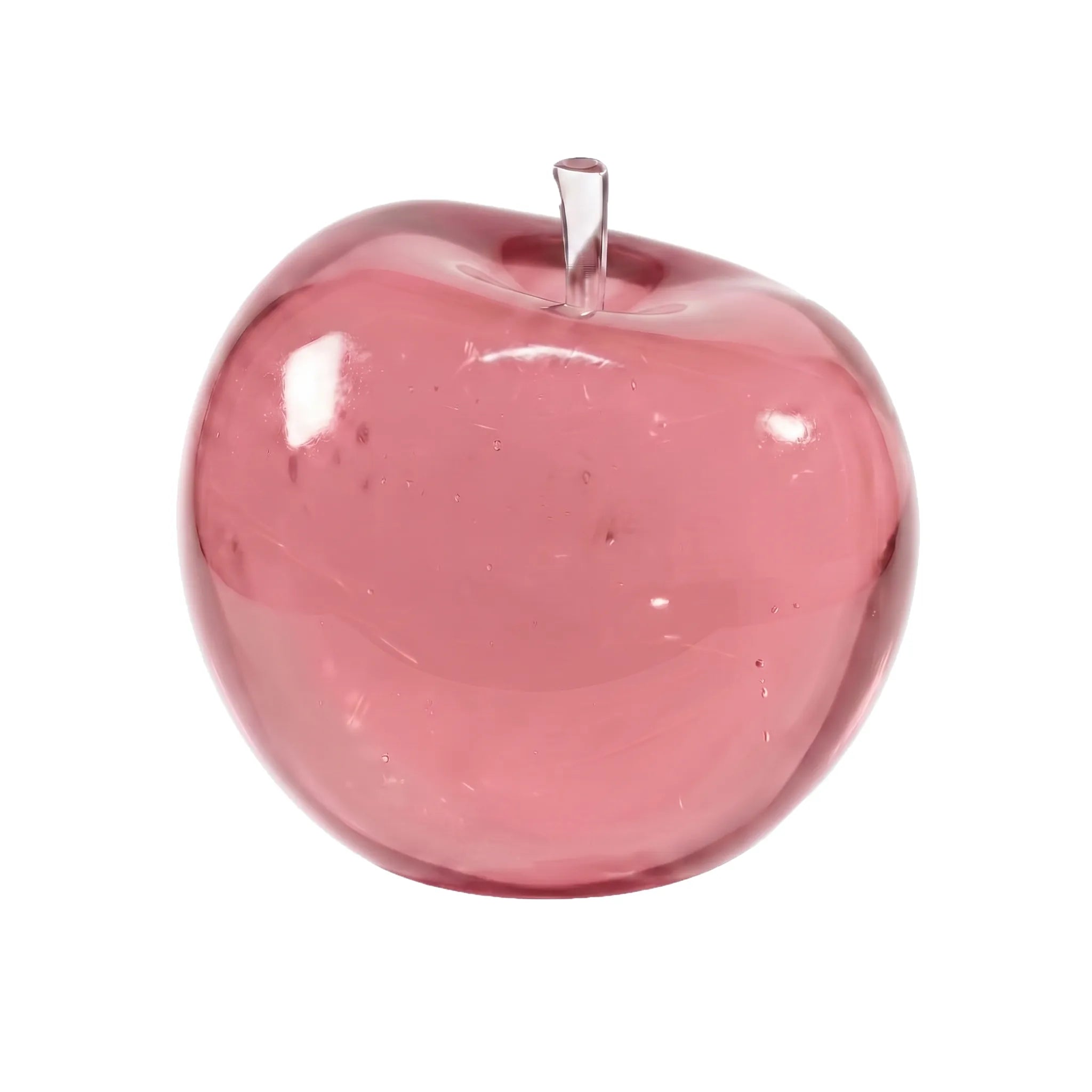 Pink apple squishy toy by MimiSquishy on white background