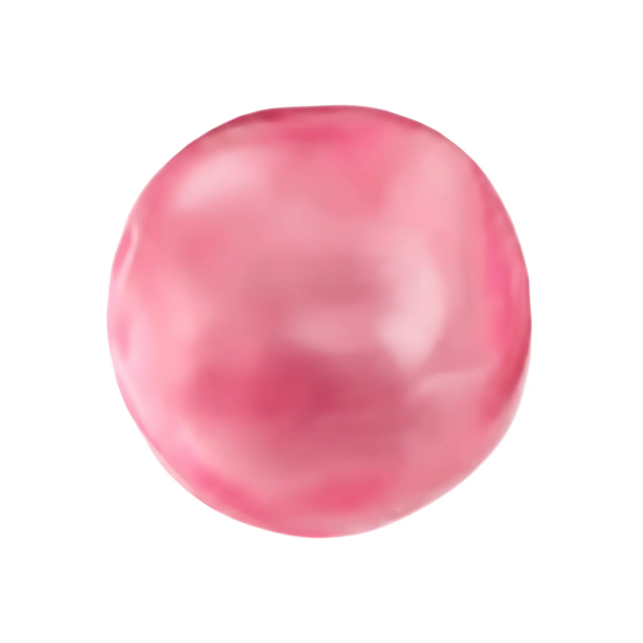 Pink coconut oil stress ball by MimiSquishy on white background