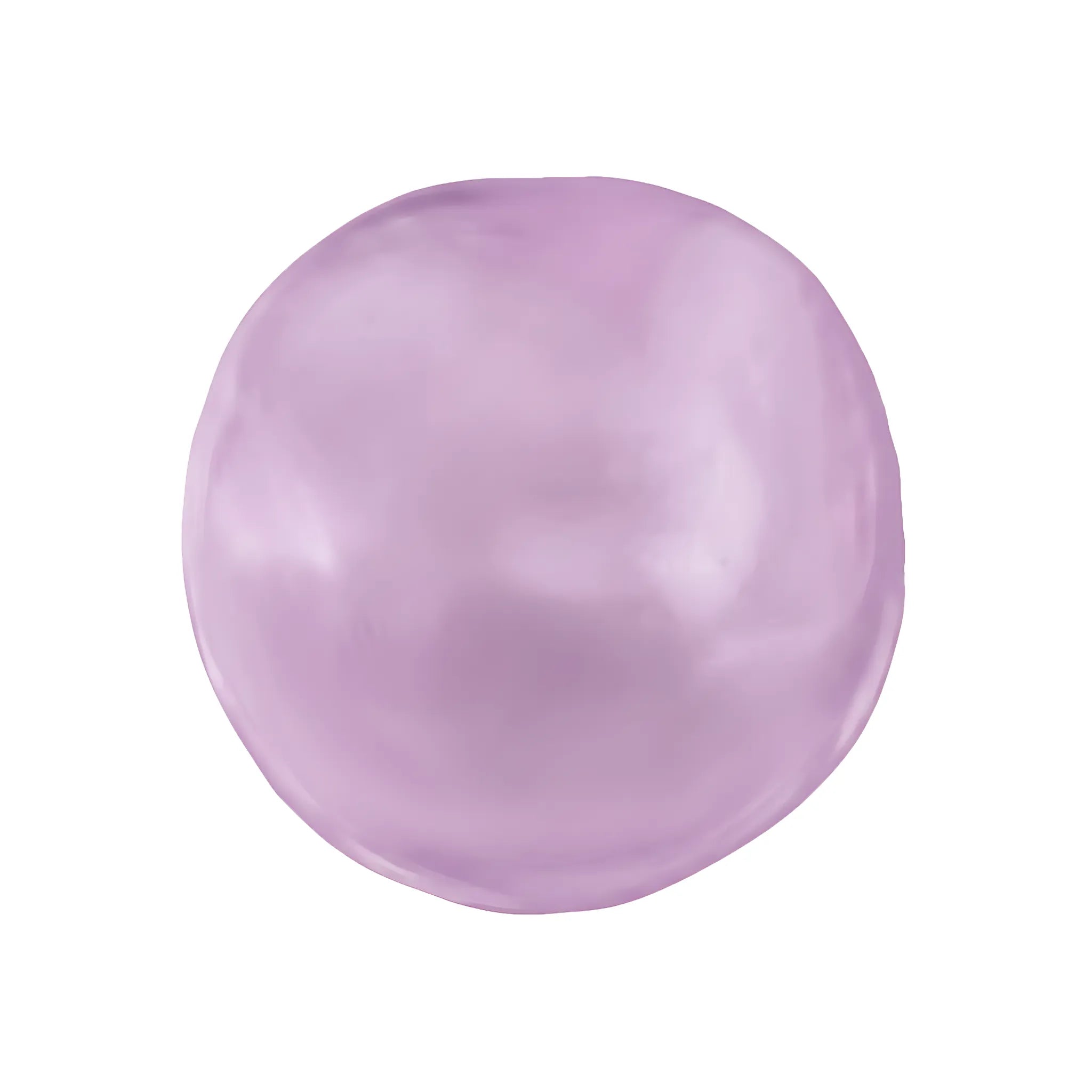 Purple coconut oil stress ball by MimiSquishy on white background