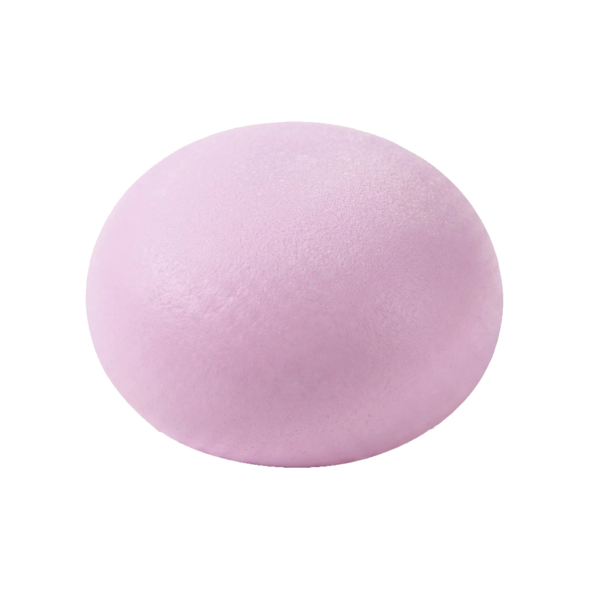 Purple sticky mochi bread squishy toy by MimiSquishy on white background