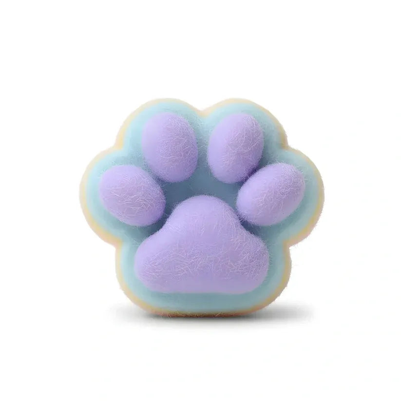 Rainbow cat paw taba squishy by MimiSquishy on white background